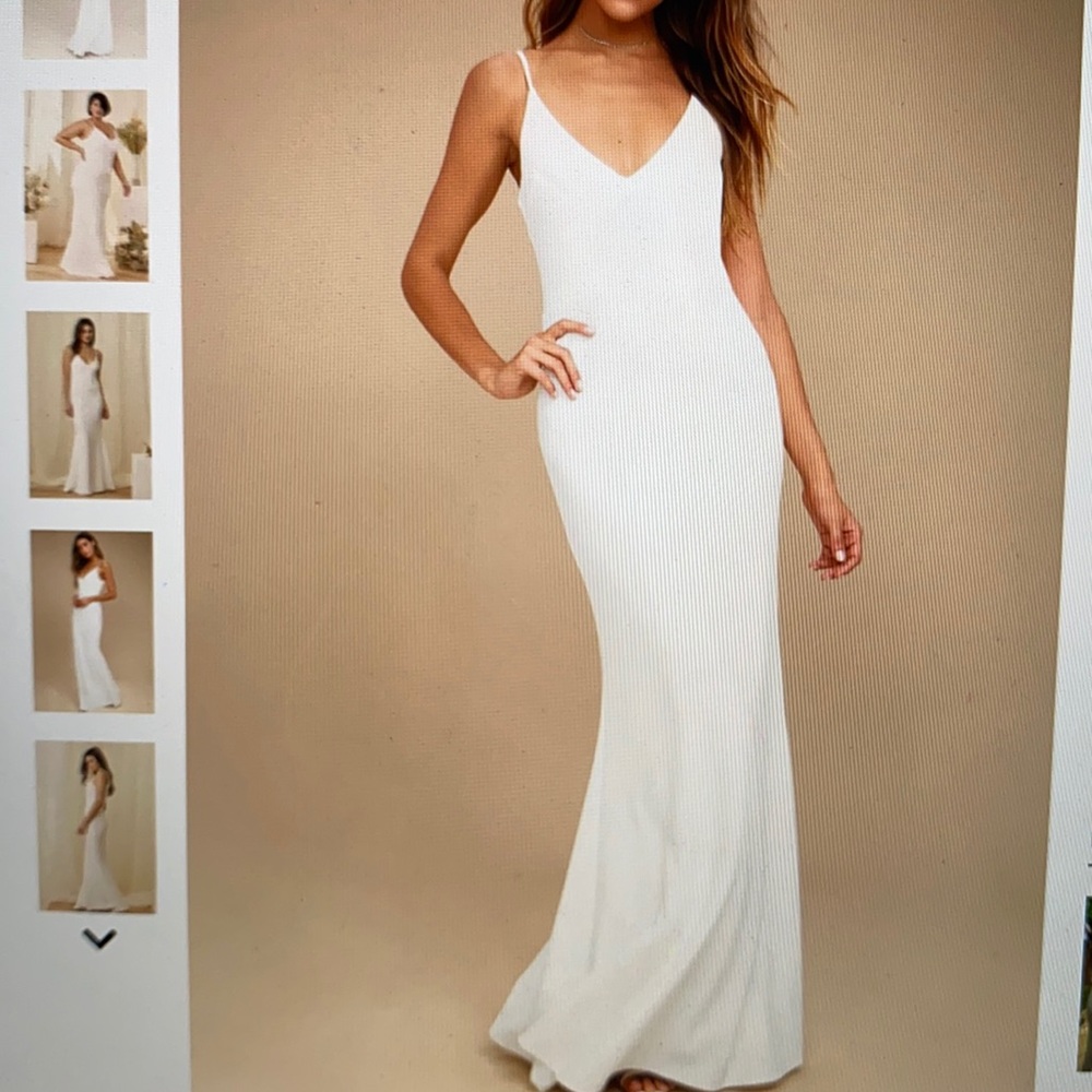 Infinite glory white maxi dress